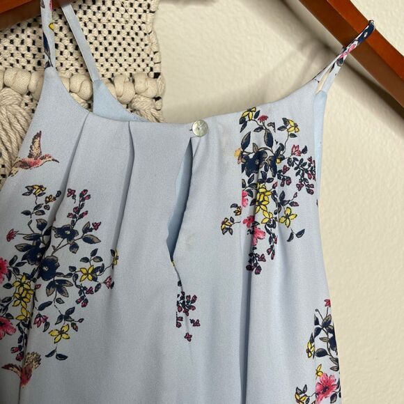Blue Rain Blue Floral Dress Small - Picture 4 of 6